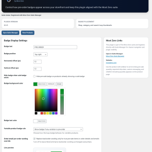 Pre Sale Setting Admin Panel